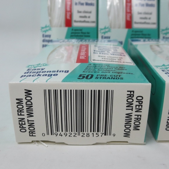NEW 7 Packs Thornton Periodontal Floss Threader, Braces Floss 50 Pre-Cut Strands - Picture 3 of 3